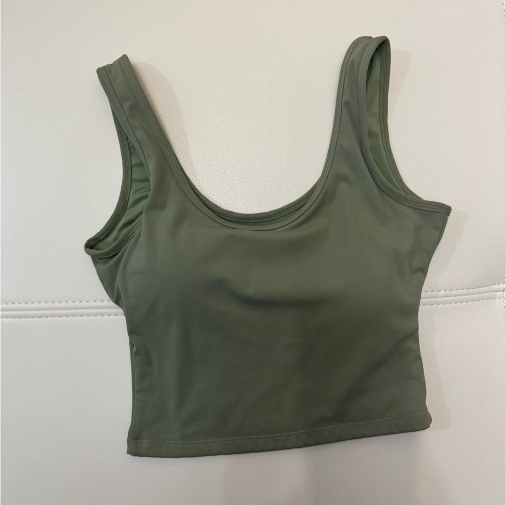 KlassyNetwork Crop Top - Olive - S